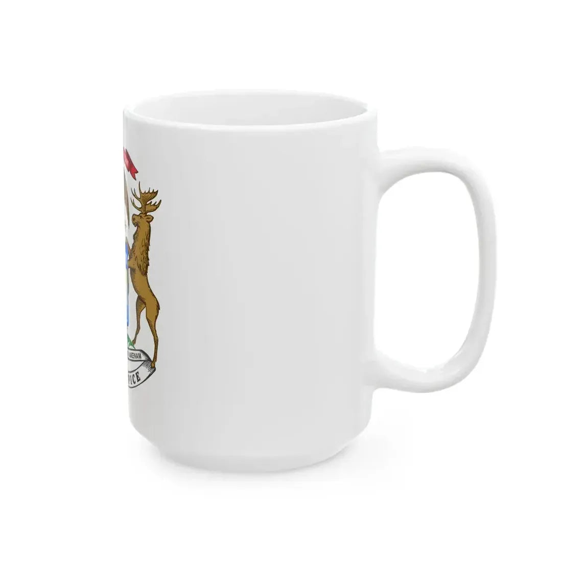 Flag of the Governor of Michigan (United States) White Coffee Mug - Go Mug Yourself