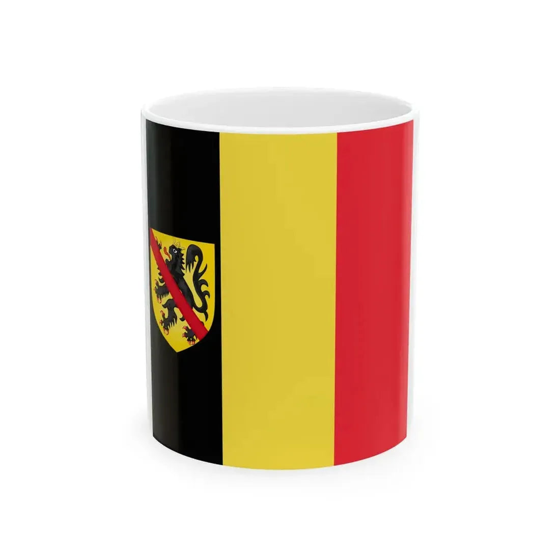 Flag of the Governor of Namur (Belgium) White Coffee Mug 11oz - Go Mug Yourself