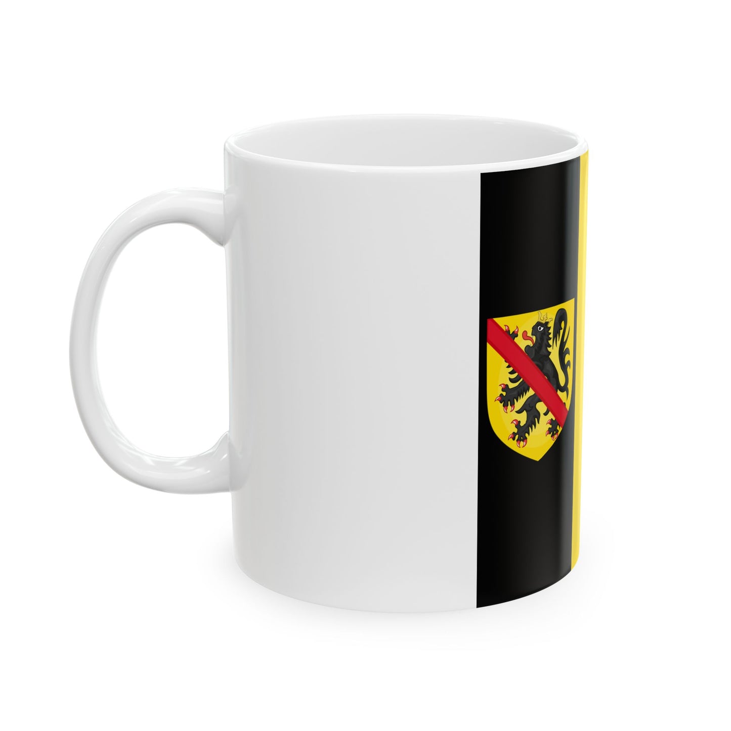 Flag of the Governor of Namur (Belgium) White Coffee Mug-Go Mug Yourself