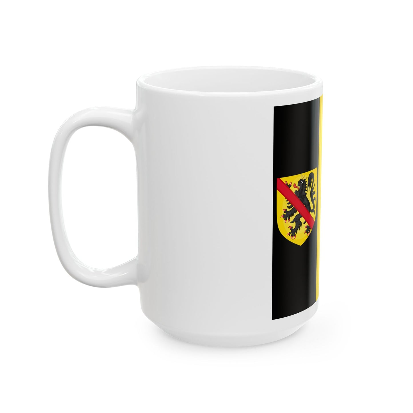 Flag of the Governor of Namur (Belgium) White Coffee Mug-Go Mug Yourself