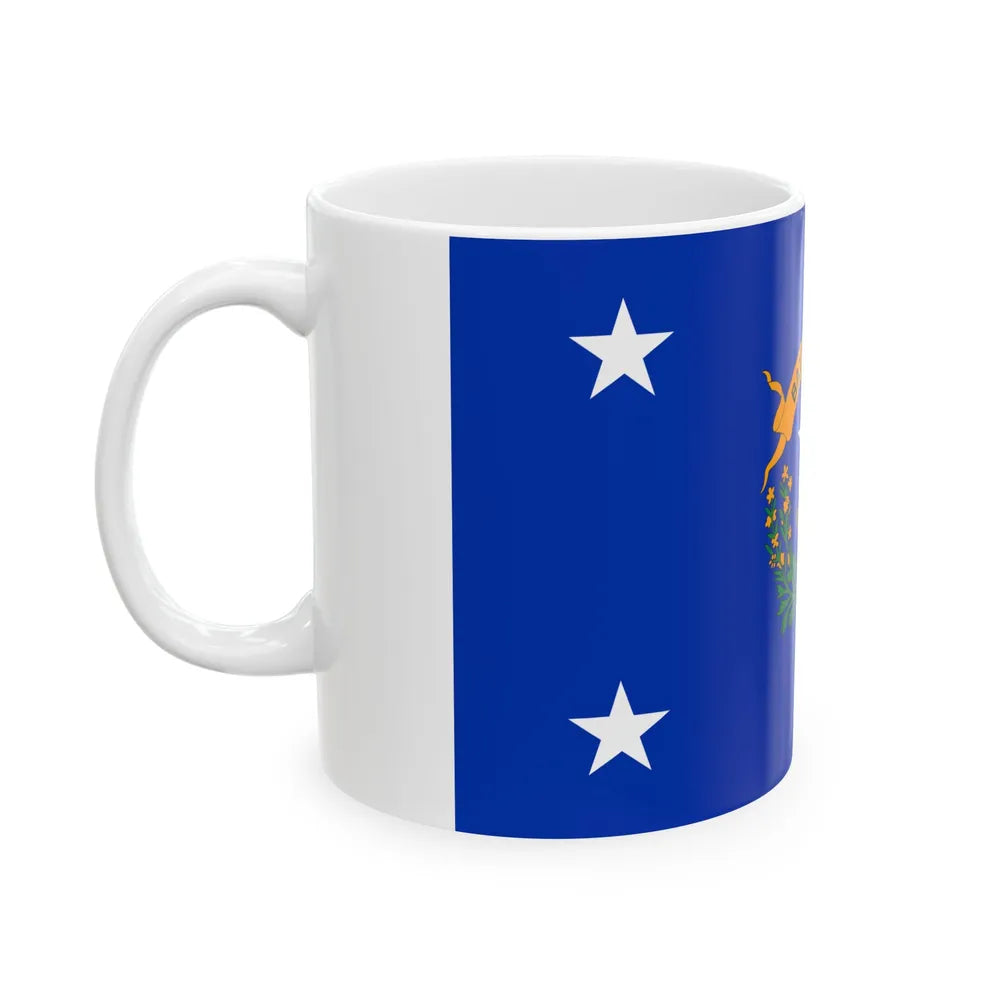 Flag of the Governor of Nevada (United States) White Coffee Mug - Go Mug Yourself