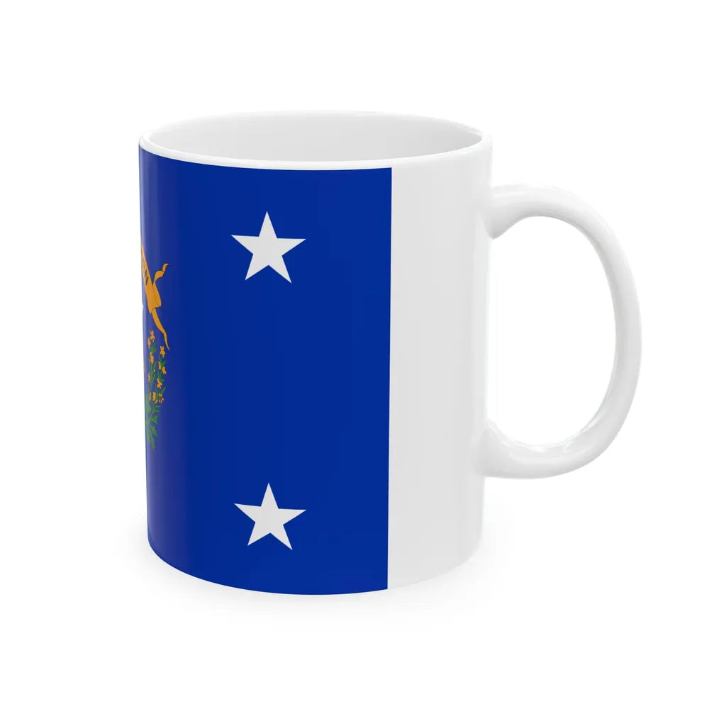 Flag of the Governor of Nevada (United States) White Coffee Mug - Go Mug Yourself