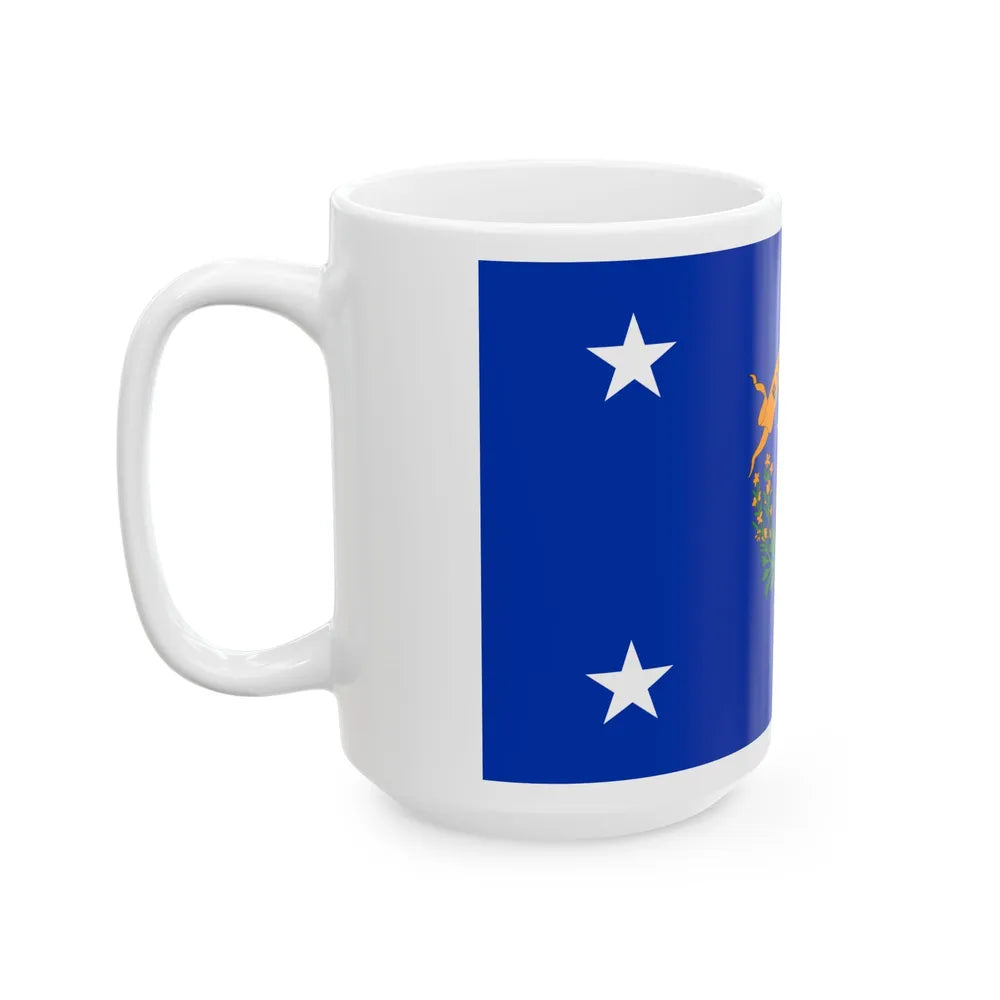 Flag of the Governor of Nevada (United States) White Coffee Mug - Go Mug Yourself