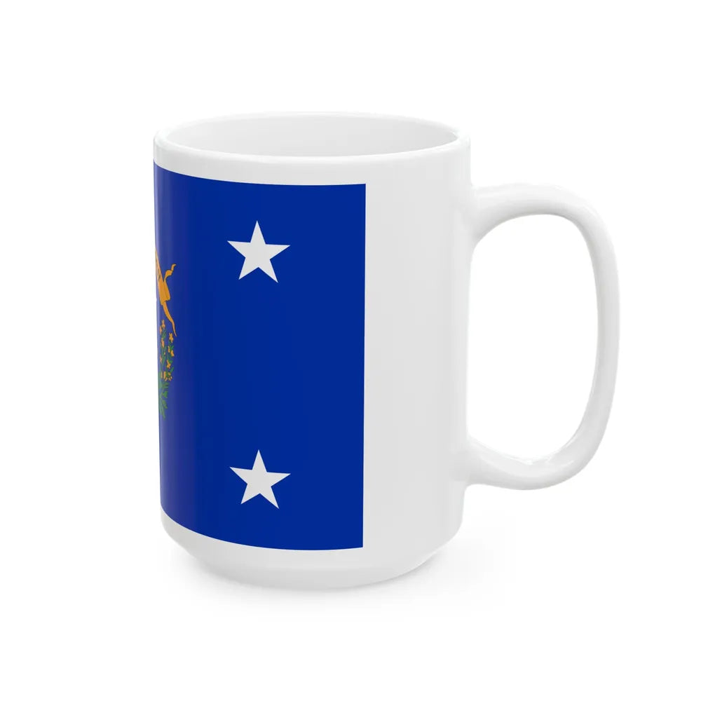 Flag of the Governor of Nevada (United States) White Coffee Mug - Go Mug Yourself