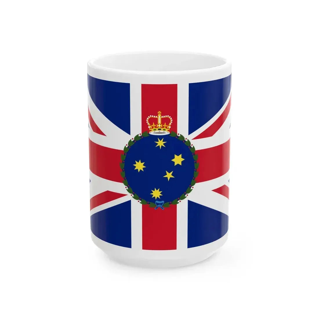 Flag of the Governor of New South Wales 1870-1876 (Australia) White Coffee Mug 15oz - Go Mug Yourself