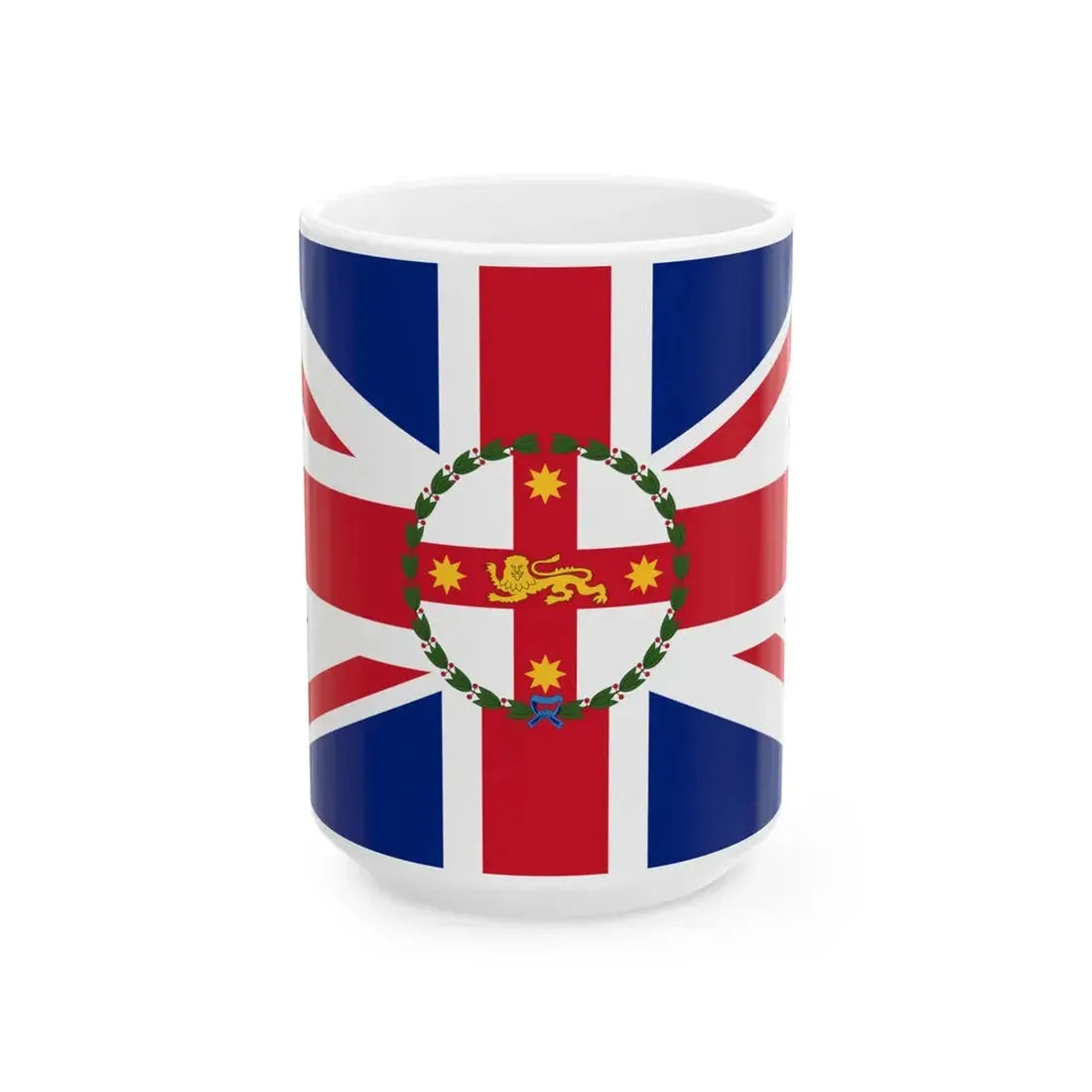 Flag of the Governor of New South Wales 1876-1981 (Australia) White Coffee Mug 15oz - Go Mug Yourself