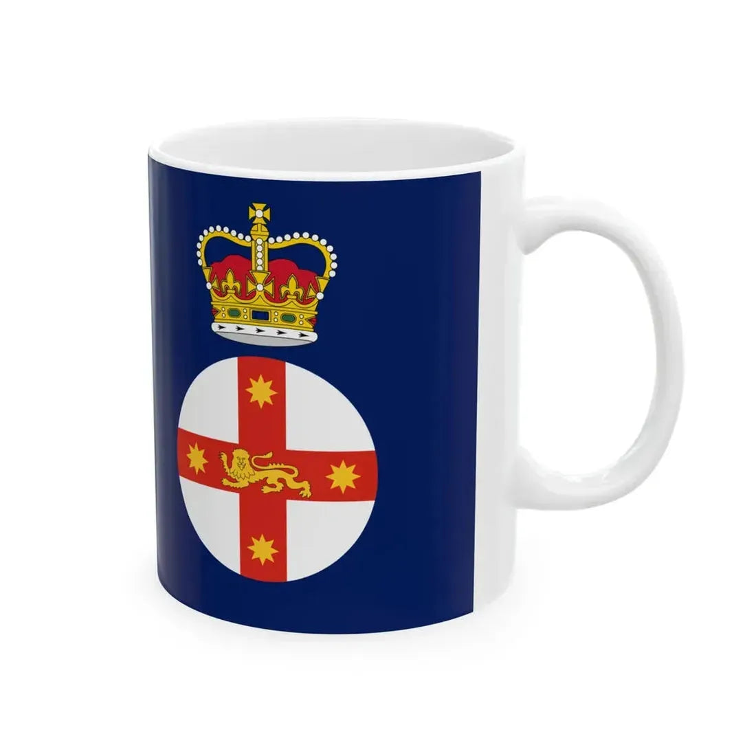 Flag of the Governor of New South Wales (Australia) White Coffee Mug - Go Mug Yourself