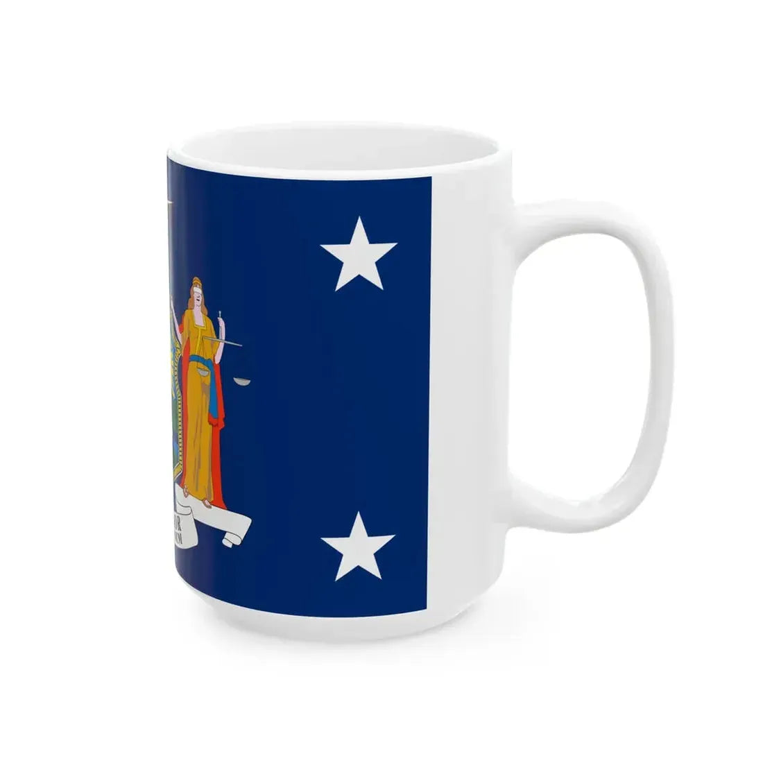 Flag of the Governor of New York (United States) White Coffee Mug - Go Mug Yourself