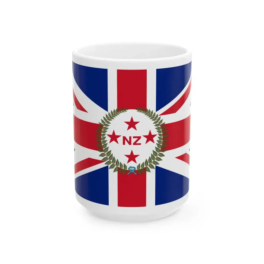 Flag of the Governor of New Zealand 1908-1936 (New Zealand) White Coffee Mug 15oz - Go Mug Yourself