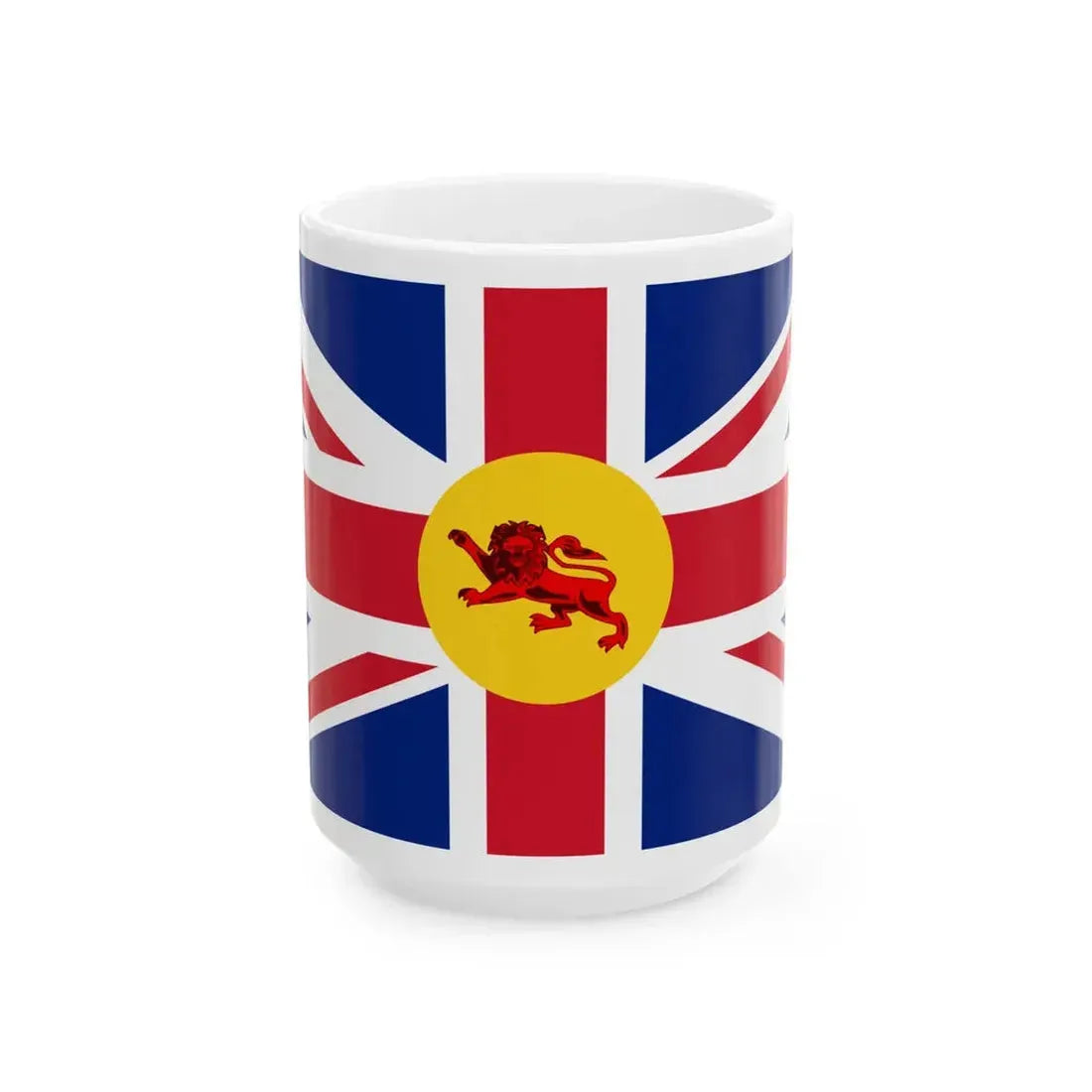 Flag of the Governor of North Borneo 1915-1946 (Malaysia) White Coffee Mug 15oz - Go Mug Yourself