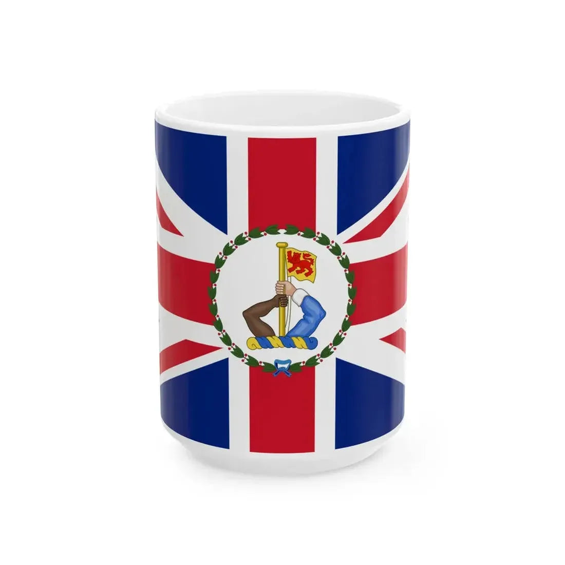 Flag of the Governor of North Borneo 1948-1963 (Malaysia) White Coffee Mug 15oz - Go Mug Yourself