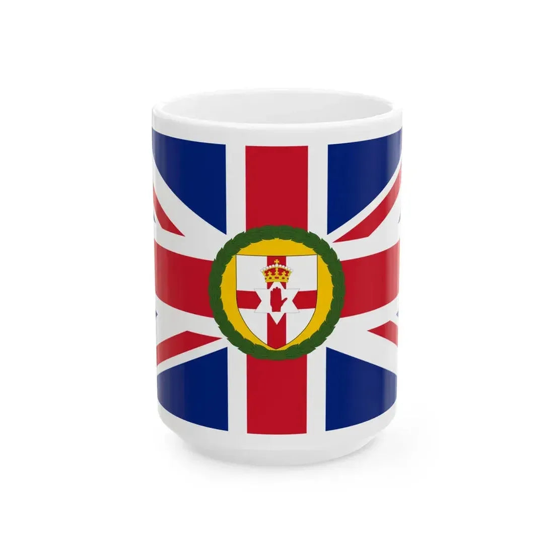 Flag of the Governor of Northern Ireland 1922-1973 (Ireland) White Coffee Mug 15oz - Go Mug Yourself