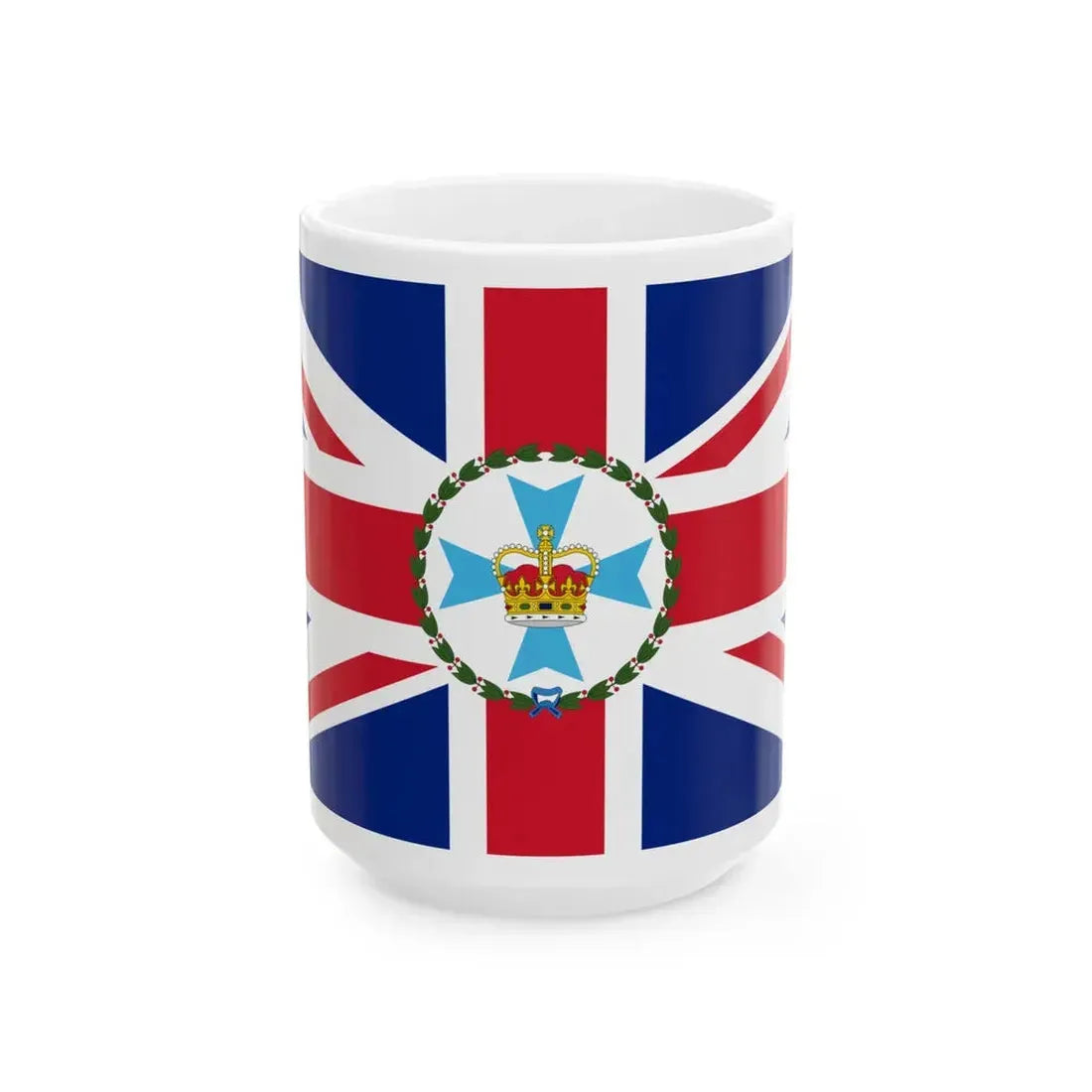 Flag of the Governor of Queensland (Australia) White Coffee Mug 15oz - Go Mug Yourself
