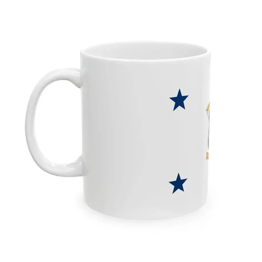 Flag of the Governor of Rhode Island (United States) White Coffee Mug - Go Mug Yourself