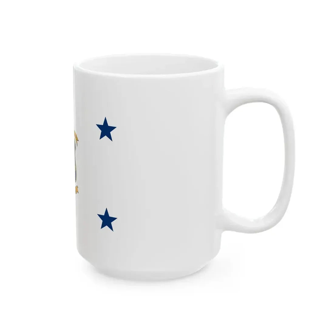 Flag of the Governor of Rhode Island (United States) White Coffee Mug - Go Mug Yourself