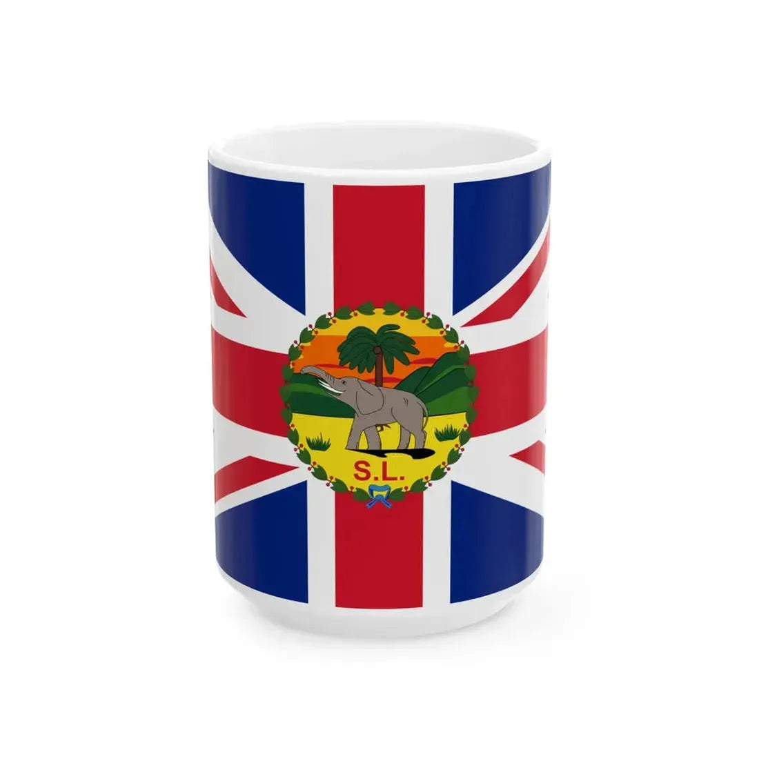 Flag of the Governor of Sierra Leone 1889-1916 (Sierra Leone) White Coffee Mug 15oz - Go Mug Yourself