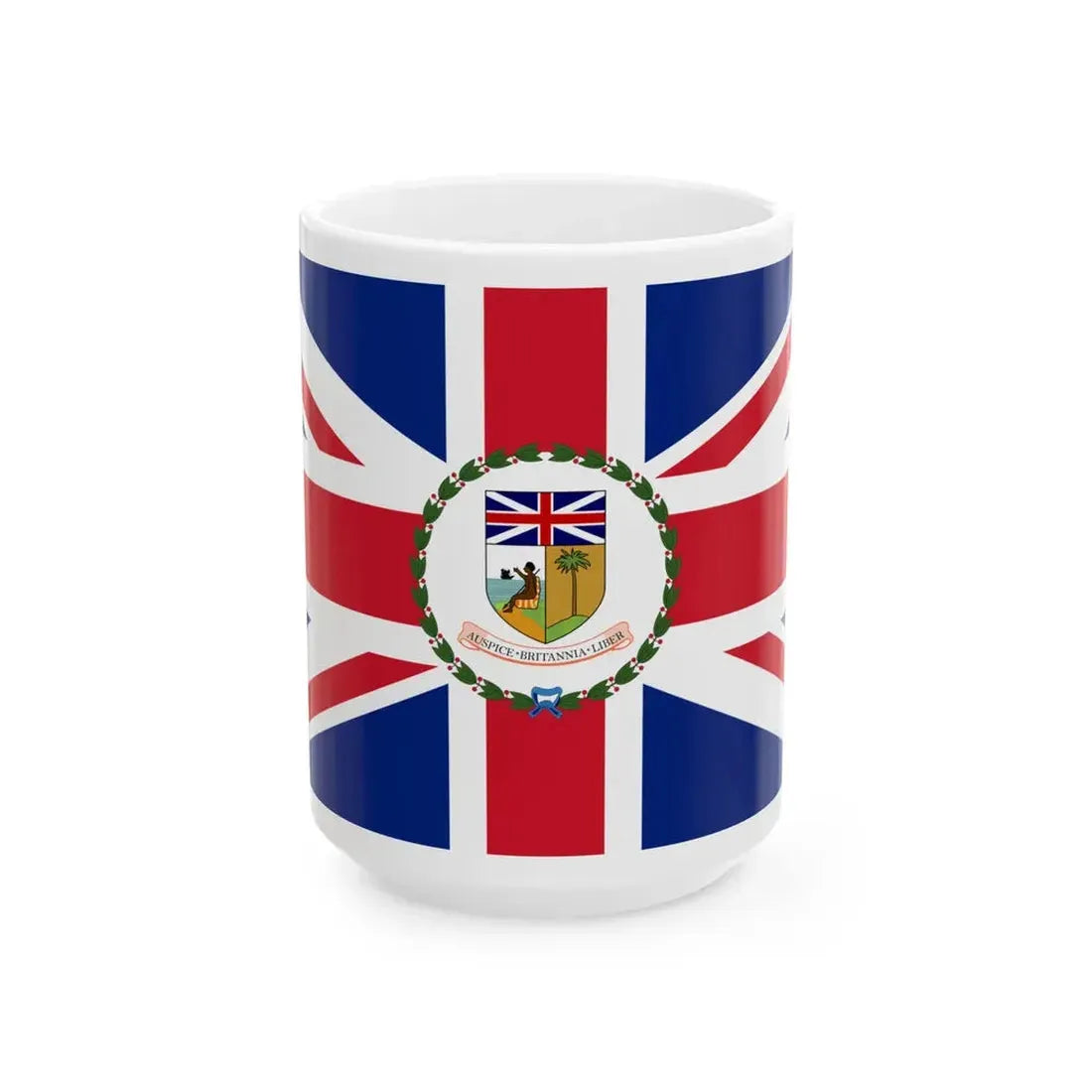 Flag of the Governor of Sierra Leone 1916-1961 (Sierra Leone) White Coffee Mug 15oz - Go Mug Yourself