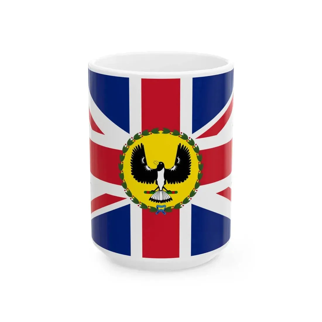 Flag of the Governor of South Australia 1904-1975 (Australia) White Coffee Mug 15oz - Go Mug Yourself