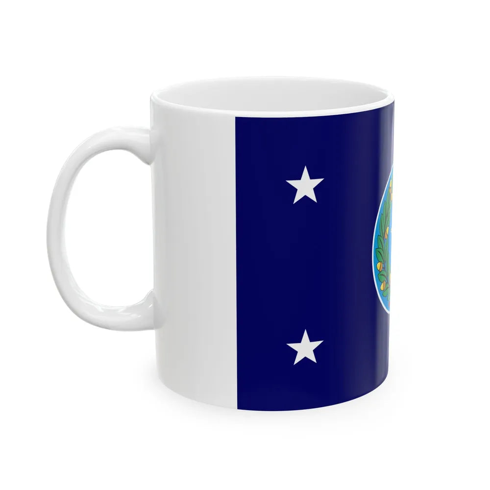Flag of the Governor of Texas (United States) White Coffee Mug - Go Mug Yourself