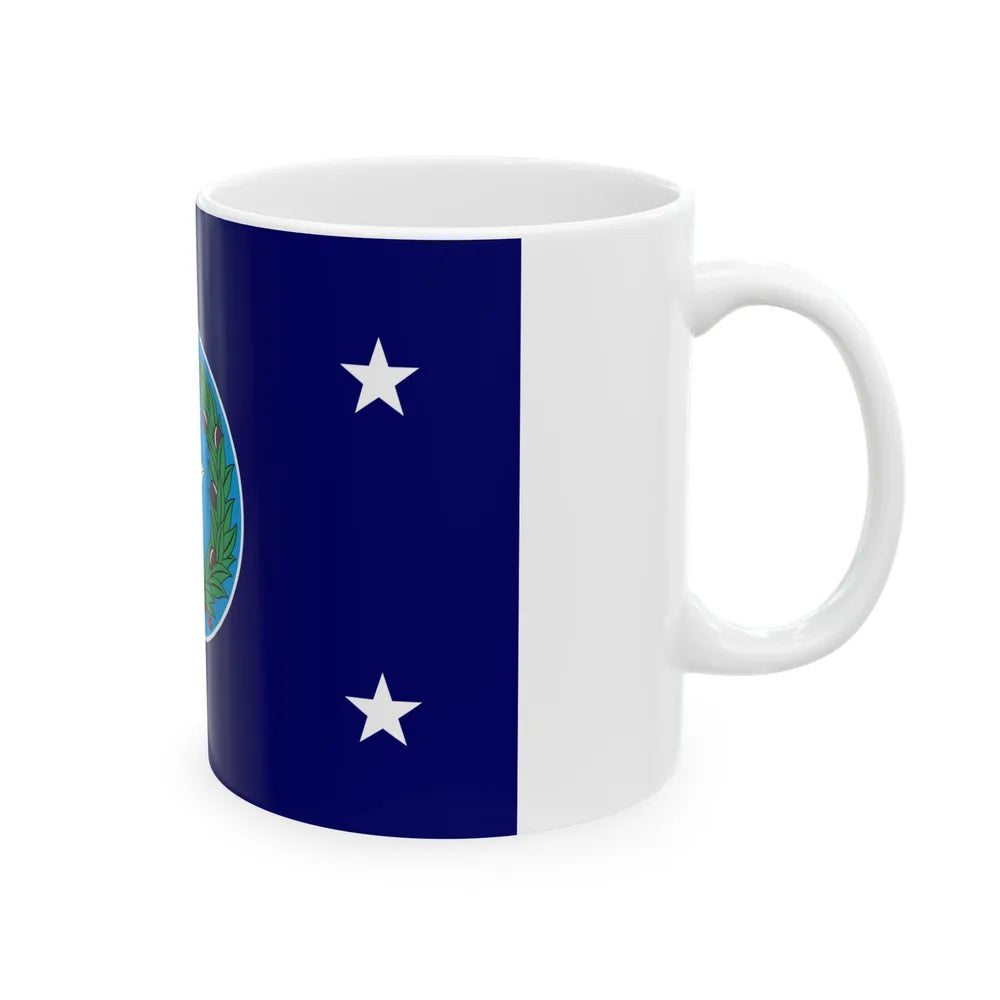 Flag of the Governor of Texas (United States) White Coffee Mug - Go Mug Yourself
