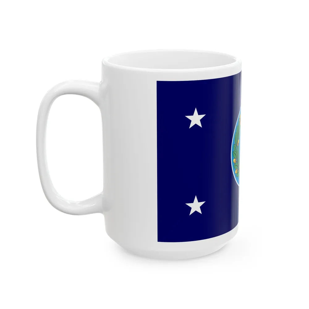 Flag of the Governor of Texas (United States) White Coffee Mug - Go Mug Yourself