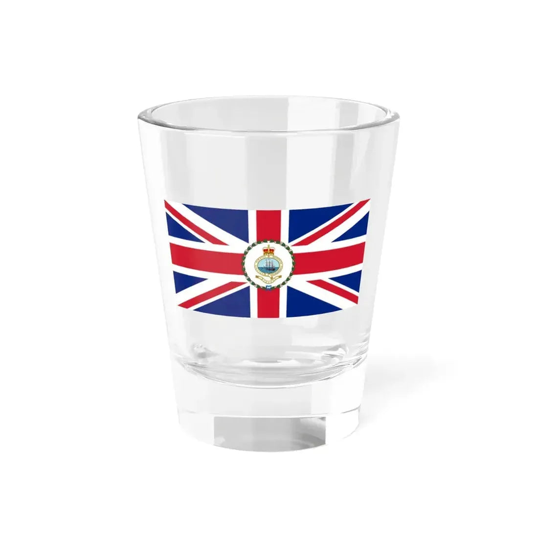 Flag of the Governor of the Bahamas 1964-1973 (Bahamas) Shot Glass 1.5oz 1.5oz - Go Mug Yourself