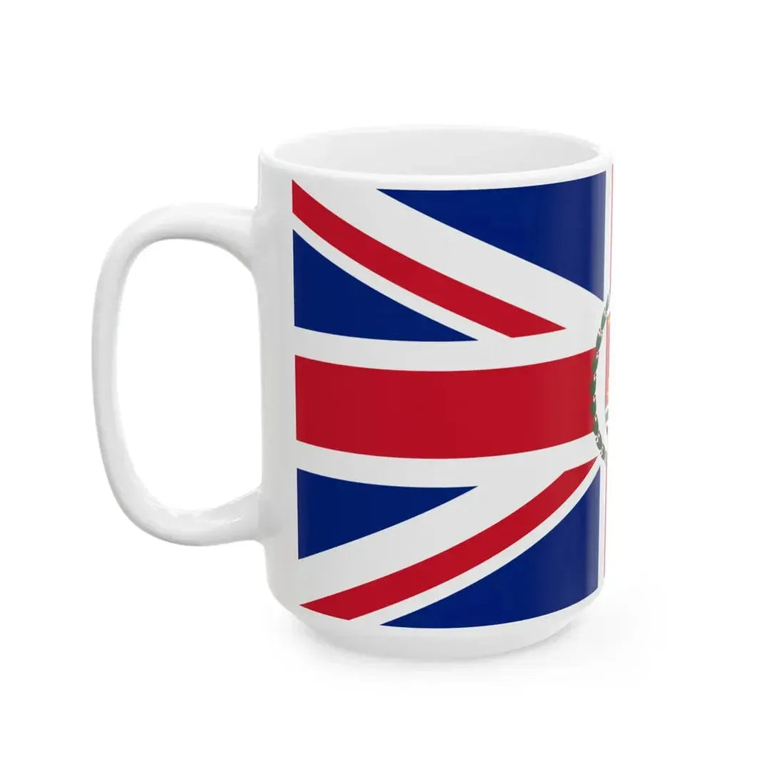 Flag of the Governor of the Gilbert and Ellice Islands 1937-1976 (Kiribati) White Coffee Mug - Go Mug Yourself
