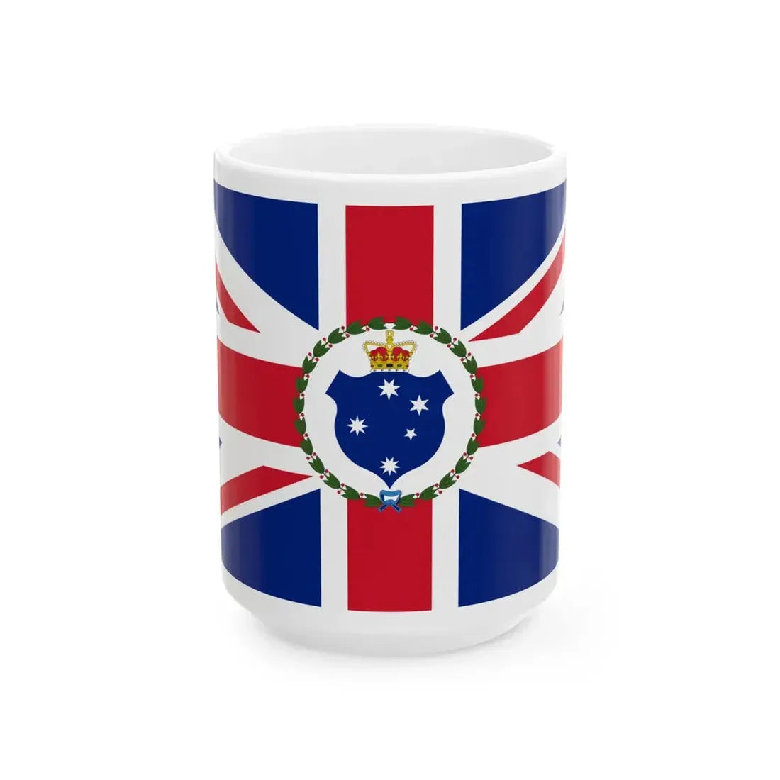 Flag of the Governor of Victoria 1877-1901 (Australia) White Coffee Mug 15oz - Go Mug Yourself