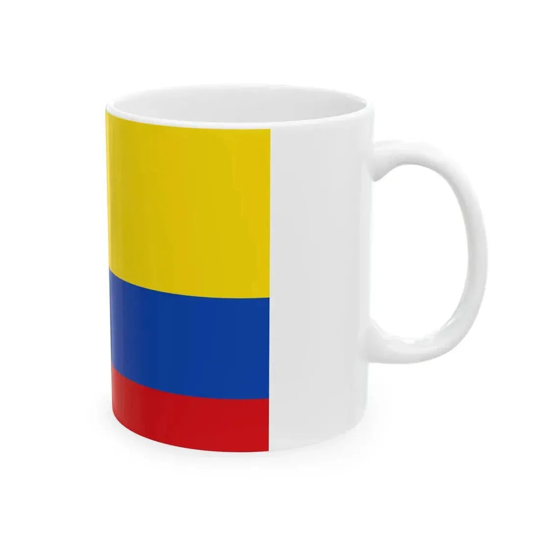 Flag of the Gran Colombia 1819-1820 version 1 (Colombia) White Coffee Mug - Go Mug Yourself