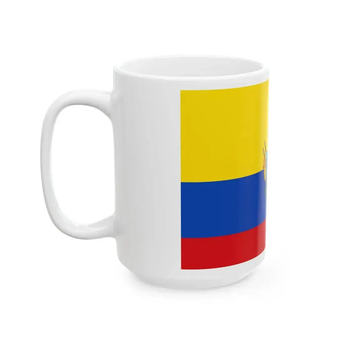 Flag of the Gran Colombia 1819-1820 version 3 (Colombia) White Coffee Mug - Go Mug Yourself