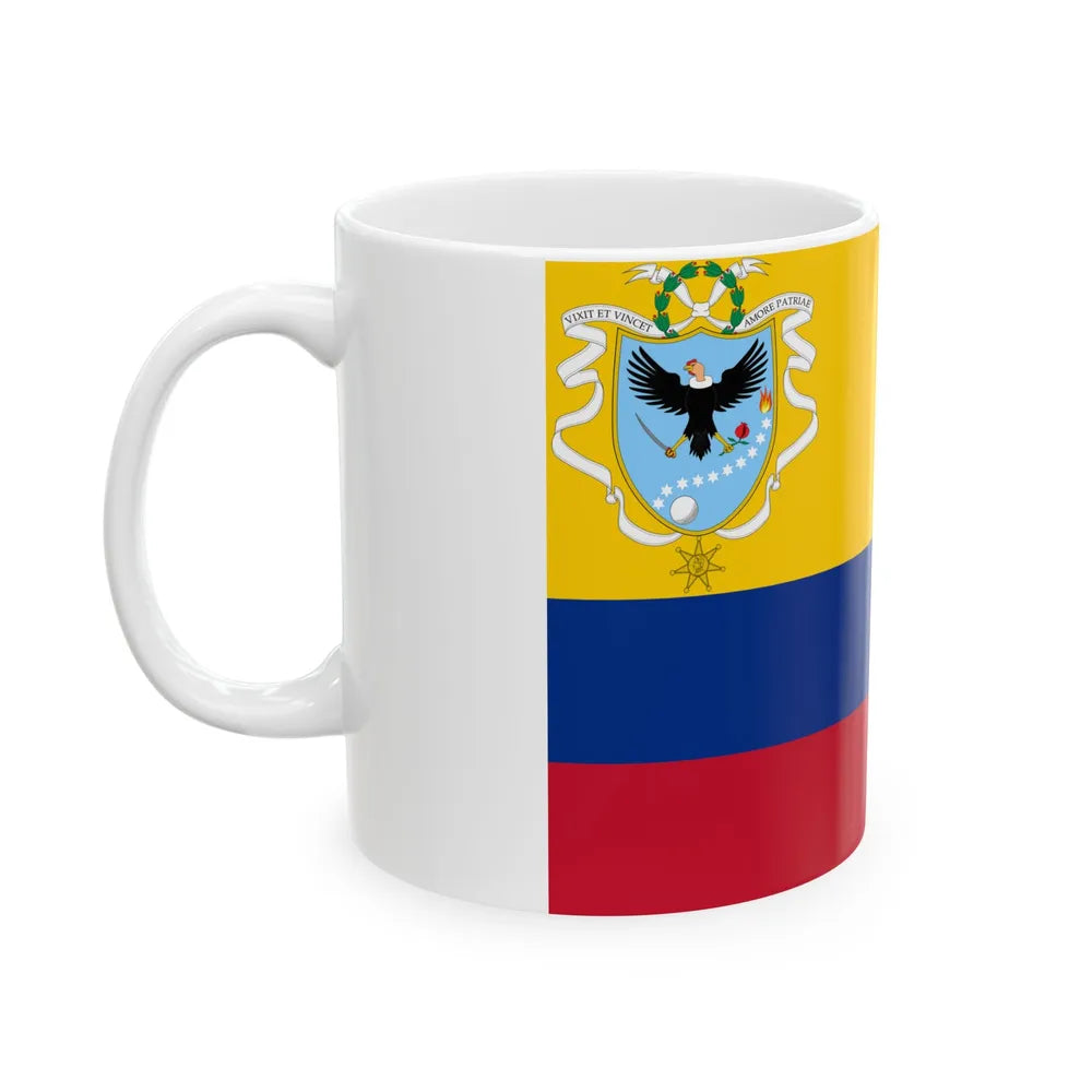 Flag of the Gran Colombia 1820-1821 recolor (Colombia) White Coffee Mug - Go Mug Yourself