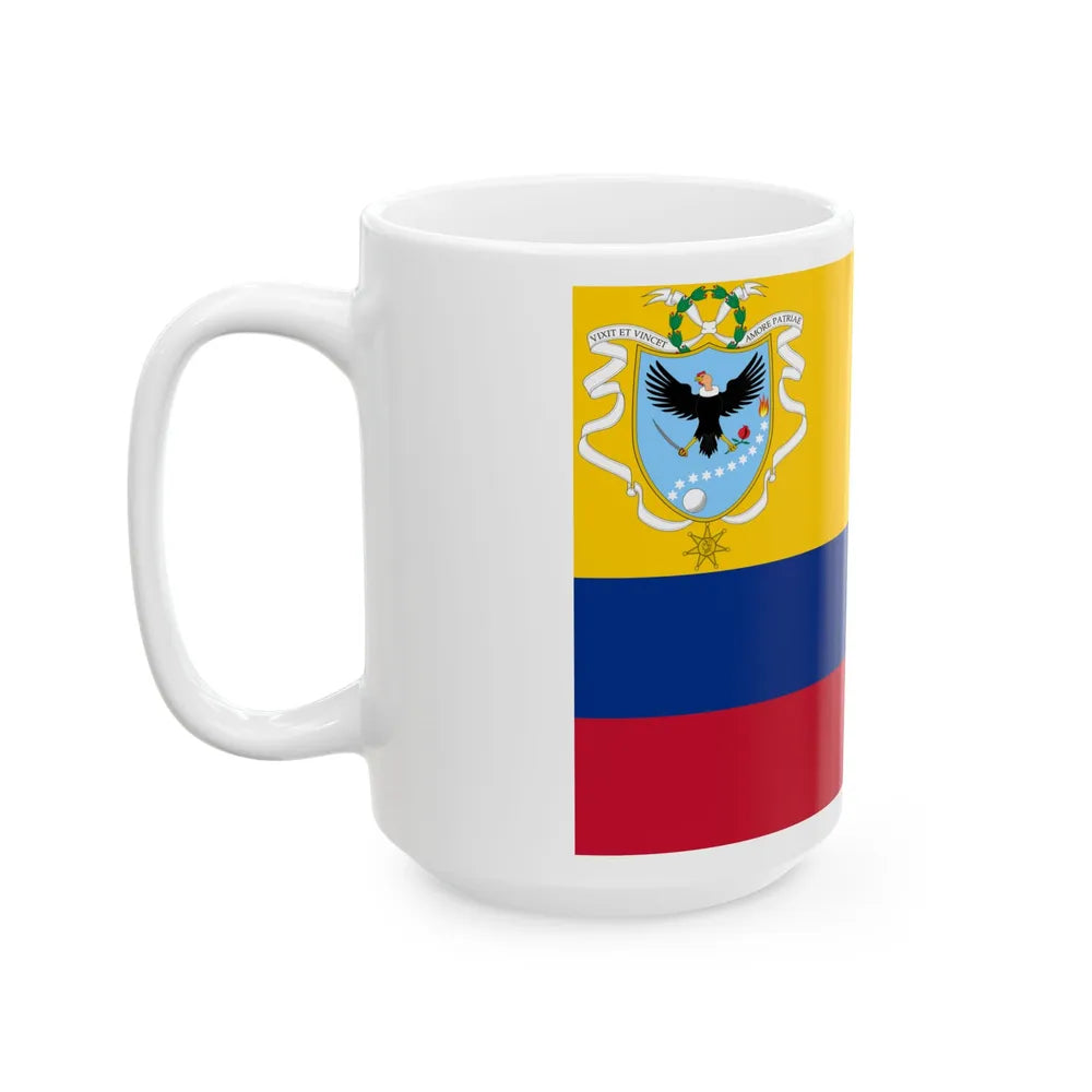 Flag of the Gran Colombia 1820-1821 recolor (Colombia) White Coffee Mug - Go Mug Yourself