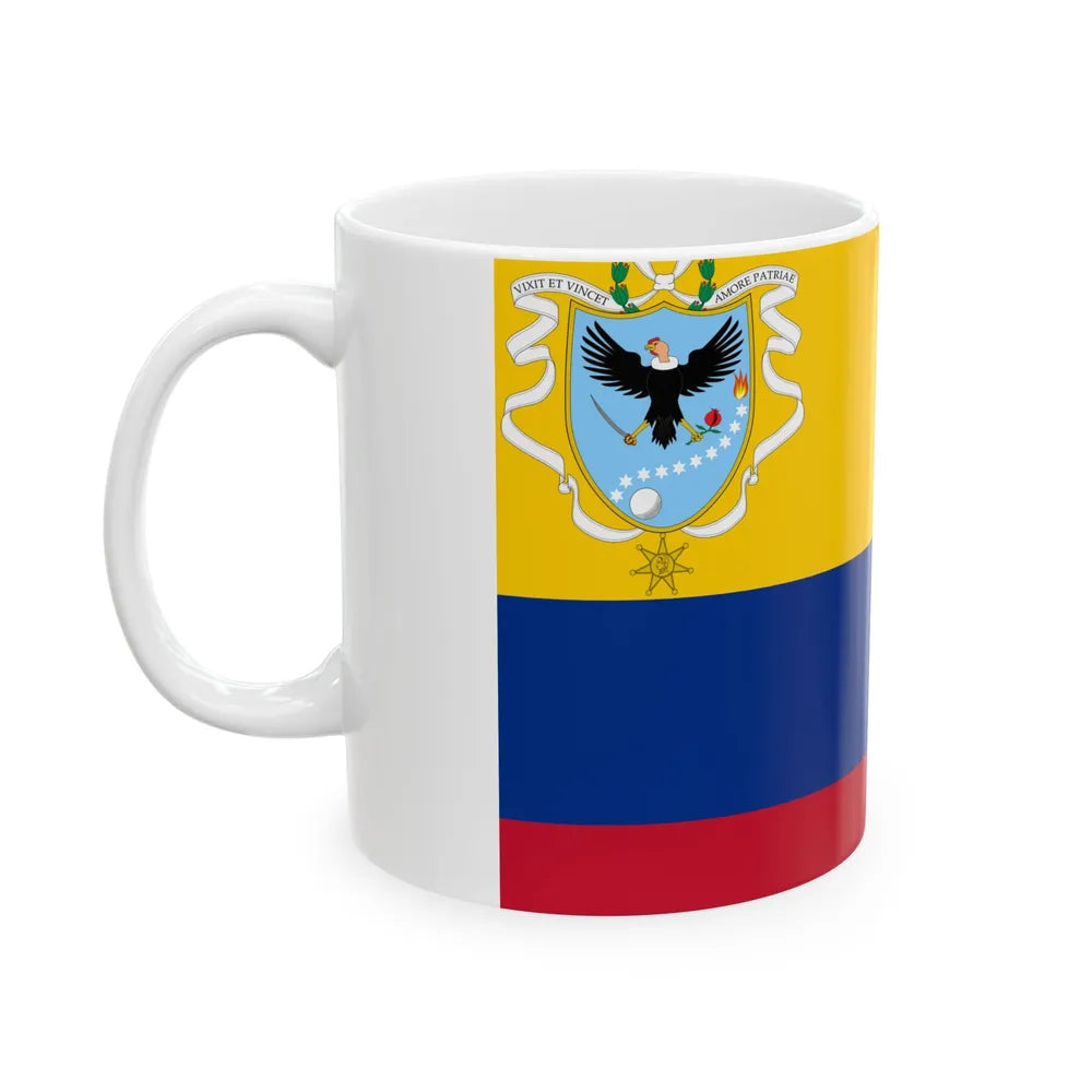 Flag of the Gran Colombia 1820-1821 version 1 recolor (Colombia) White Coffee Mug - Go Mug Yourself