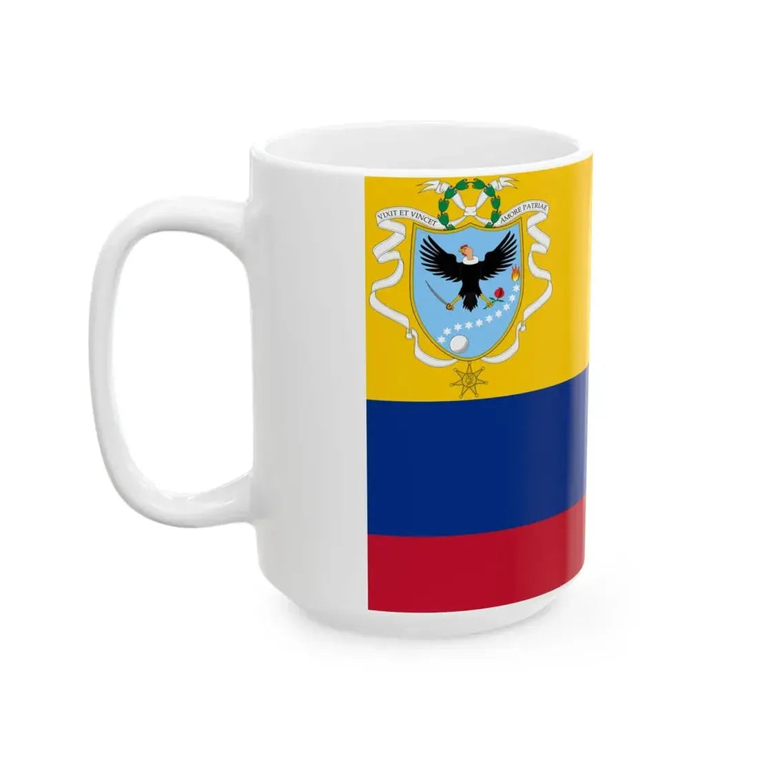 Flag of the Gran Colombia 1820-1821 version 1 recolor (Colombia) White Coffee Mug - Go Mug Yourself