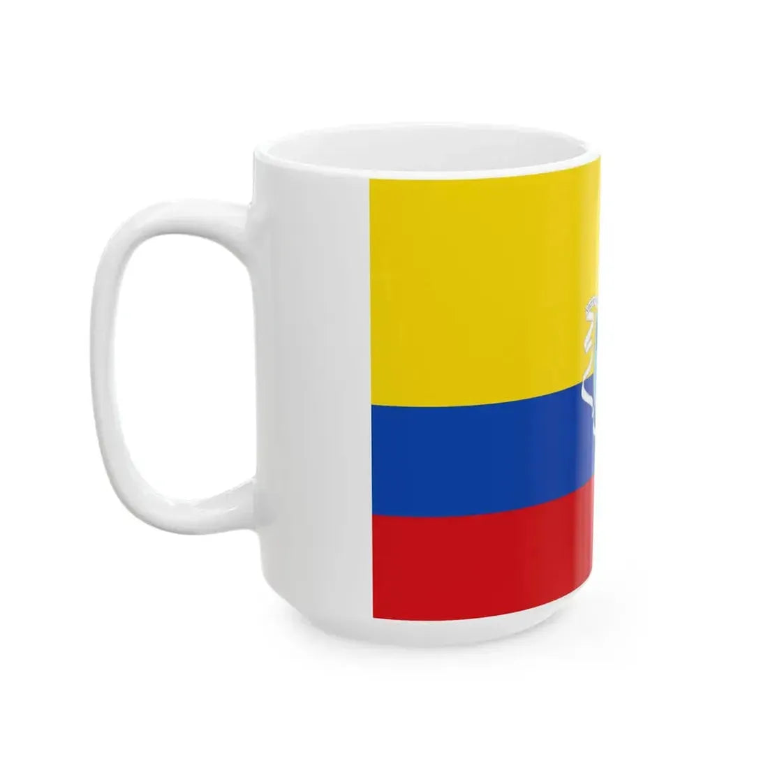 Flag of the Gran Colombia 1820-1821 version 2 (Colombia) White Coffee Mug - Go Mug Yourself