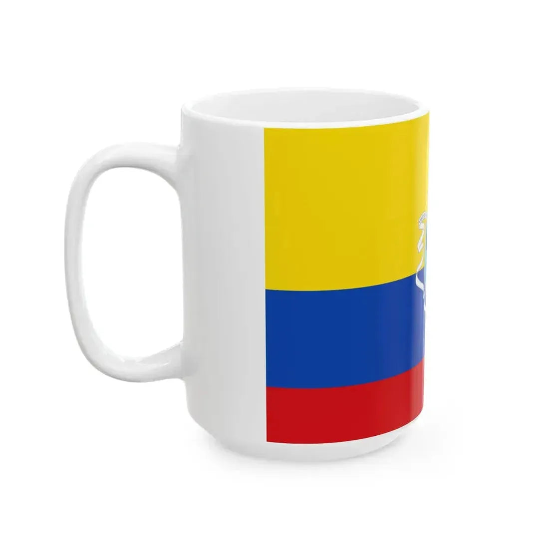 Flag of the Gran Colombia 1820-1821 version 3 (Colombia) White Coffee Mug - Go Mug Yourself