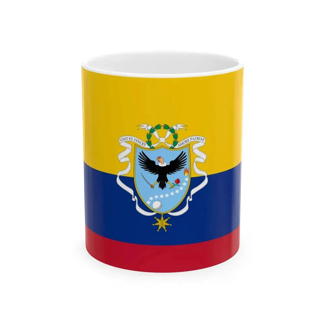 Flag of the Gran Colombia 1820-1821 version 3 recolor (Colombia) White Coffee Mug 11oz - Go Mug Yourself