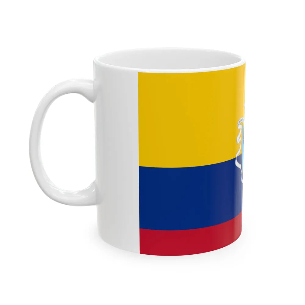 Flag of the Gran Colombia 1820-1821 version 3 recolor (Colombia) White Coffee Mug - Go Mug Yourself