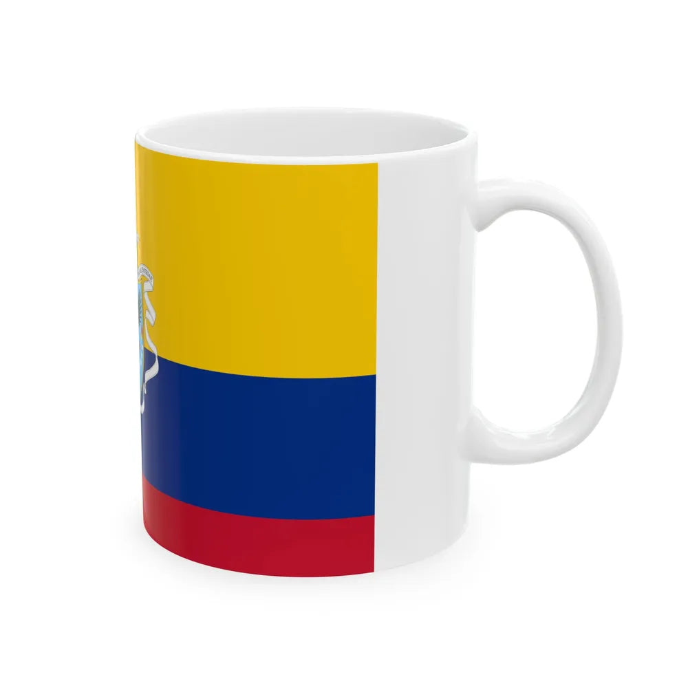 Flag of the Gran Colombia 1820-1821 version 3 recolor (Colombia) White Coffee Mug - Go Mug Yourself