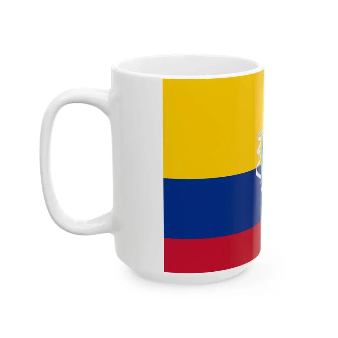 Flag of the Gran Colombia 1820-1821 version 3 recolor (Colombia) White Coffee Mug - Go Mug Yourself