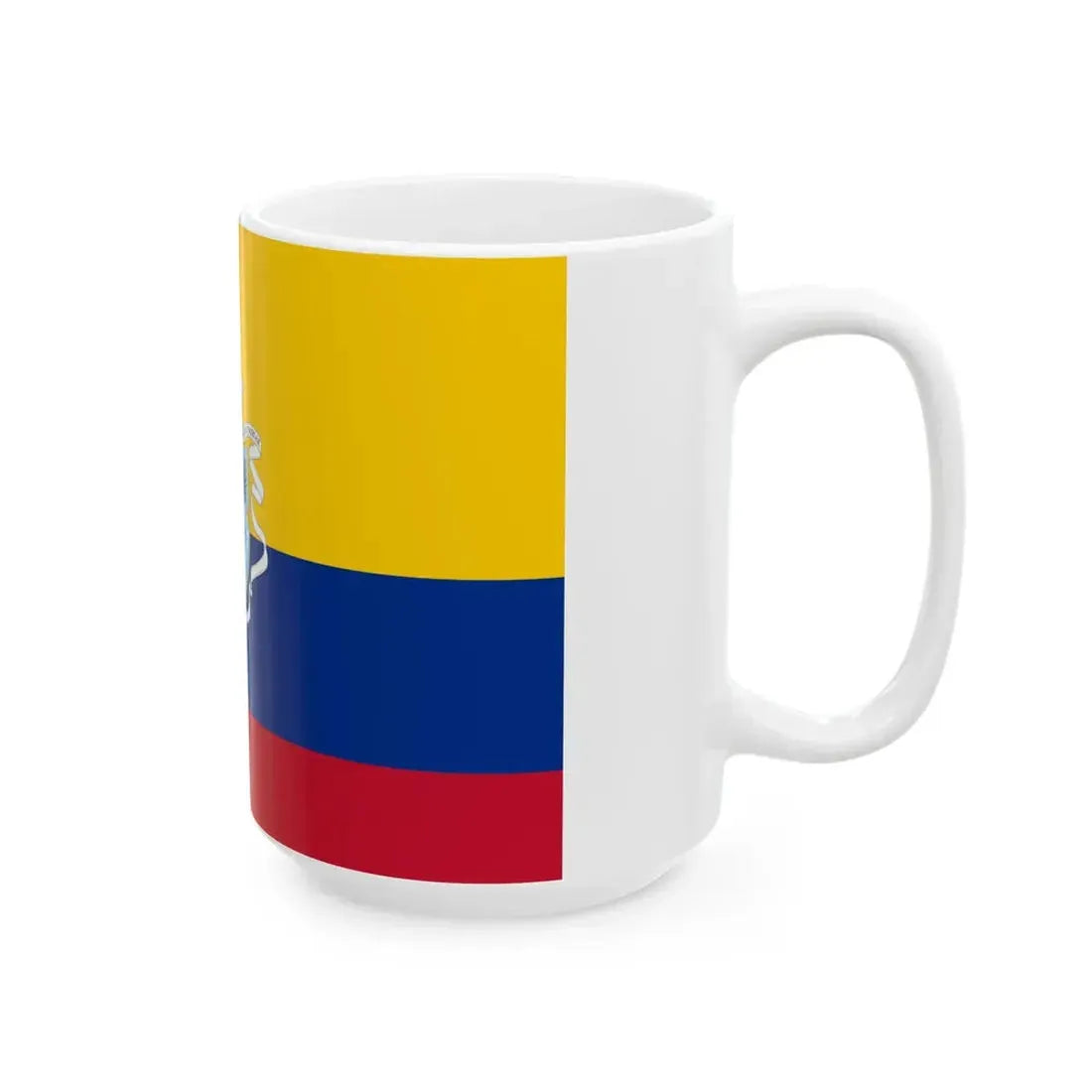 Flag of the Gran Colombia 1820-1821 version 3 recolor (Colombia) White Coffee Mug - Go Mug Yourself