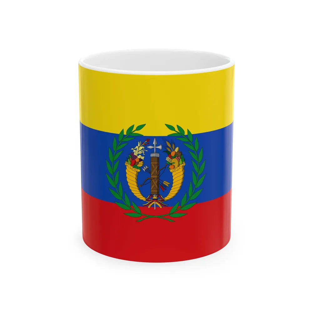 Flag of the Gran Colombia 1821-1830 version 1 (Colombia) White Coffee Mug 11oz - Go Mug Yourself