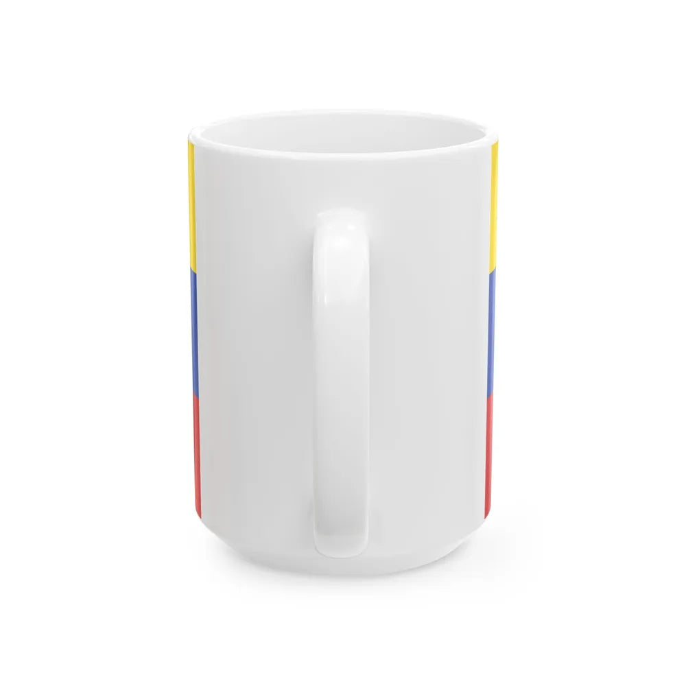 Flag of the Gran Colombia 1821-1830 version 1 (Colombia) White Coffee Mug - Go Mug Yourself