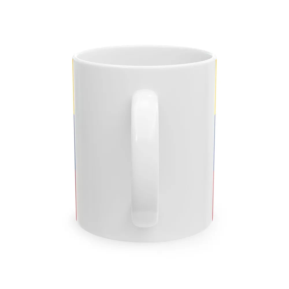Flag of the Gran Colombia 1821-1830 version 1 recolor (Colombia) White Coffee Mug - Go Mug Yourself