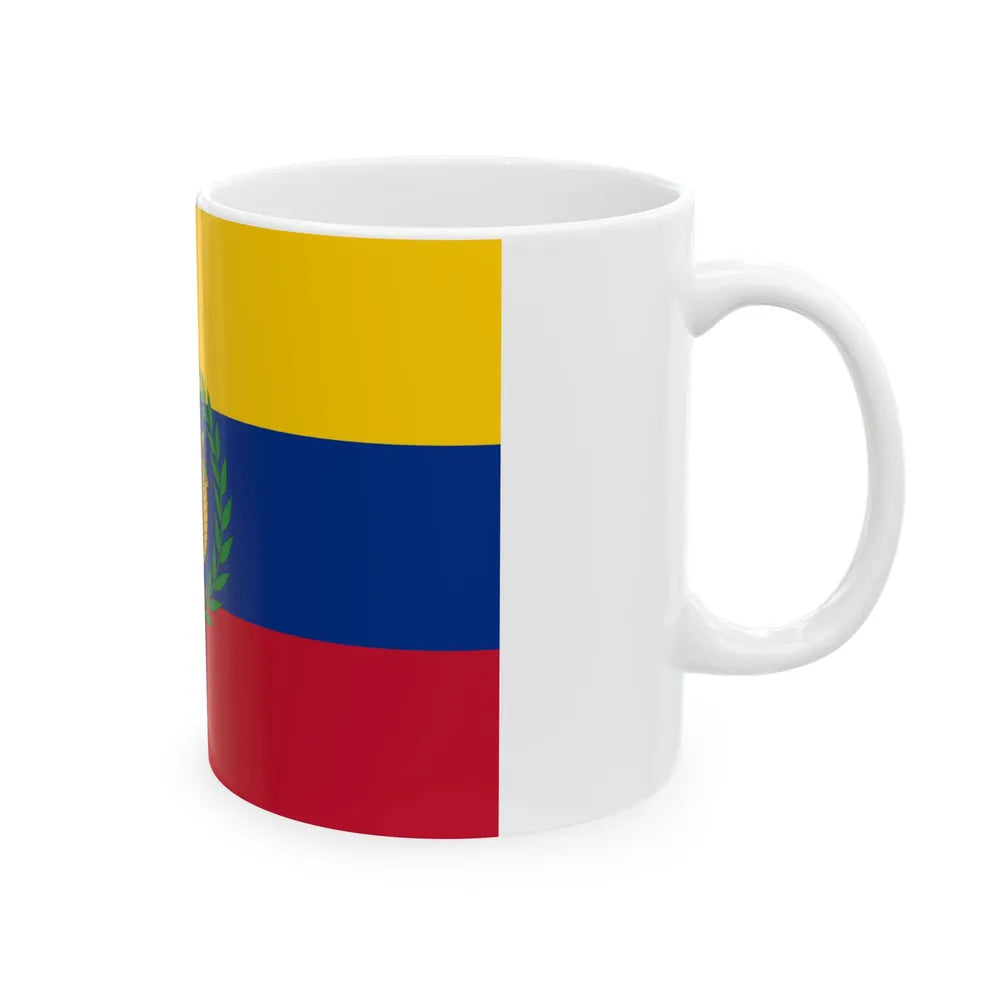 Flag of the Gran Colombia 1821-1830 version 1 recolor (Colombia) White Coffee Mug - Go Mug Yourself