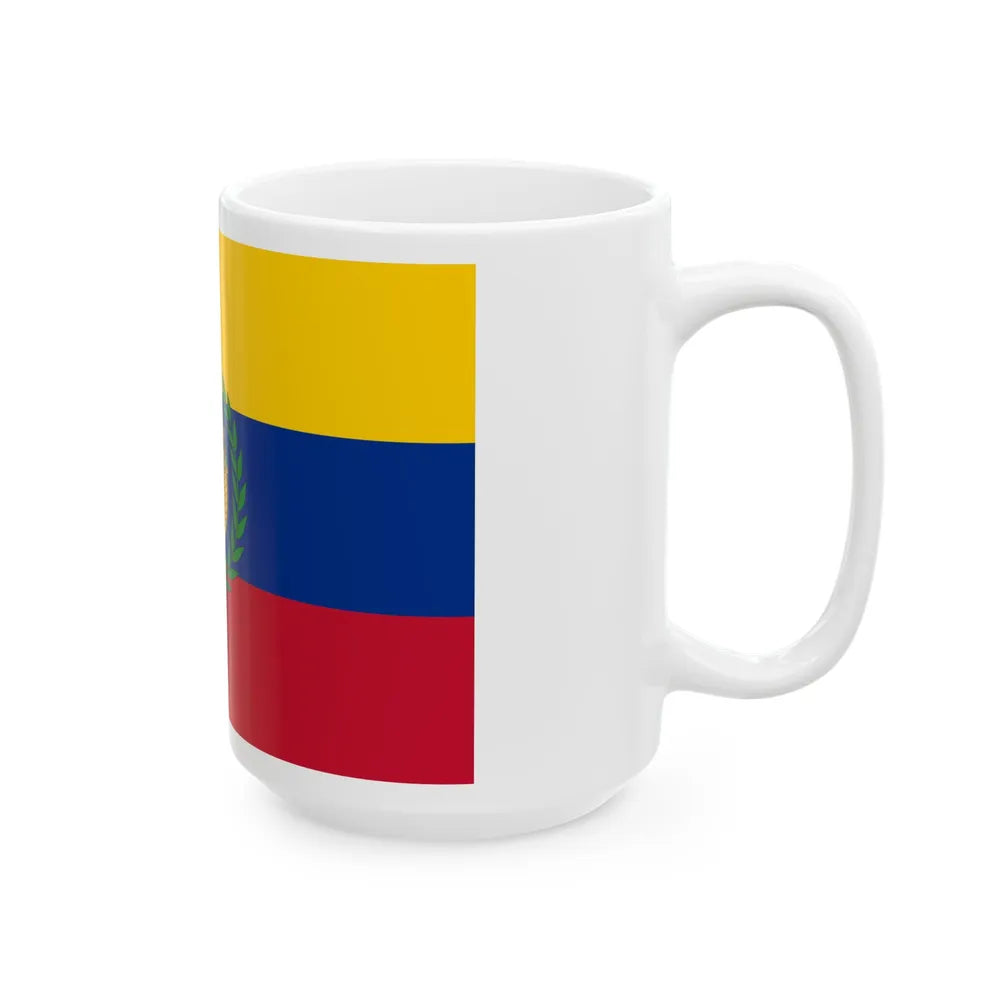 Flag of the Gran Colombia 1821-1830 version 1 recolor (Colombia) White Coffee Mug - Go Mug Yourself