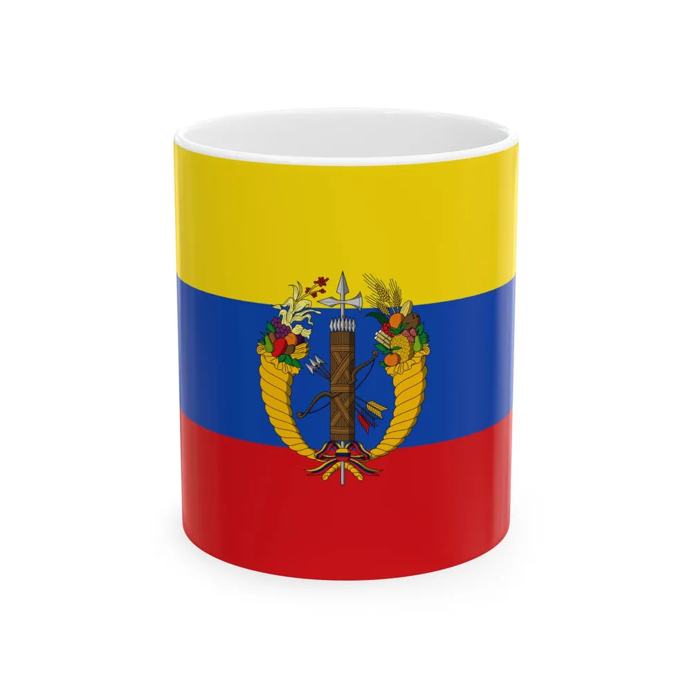 Flag of the Gran Colombia 1821-1830 version 2 (Colombia) White Coffee Mug 11oz - Go Mug Yourself