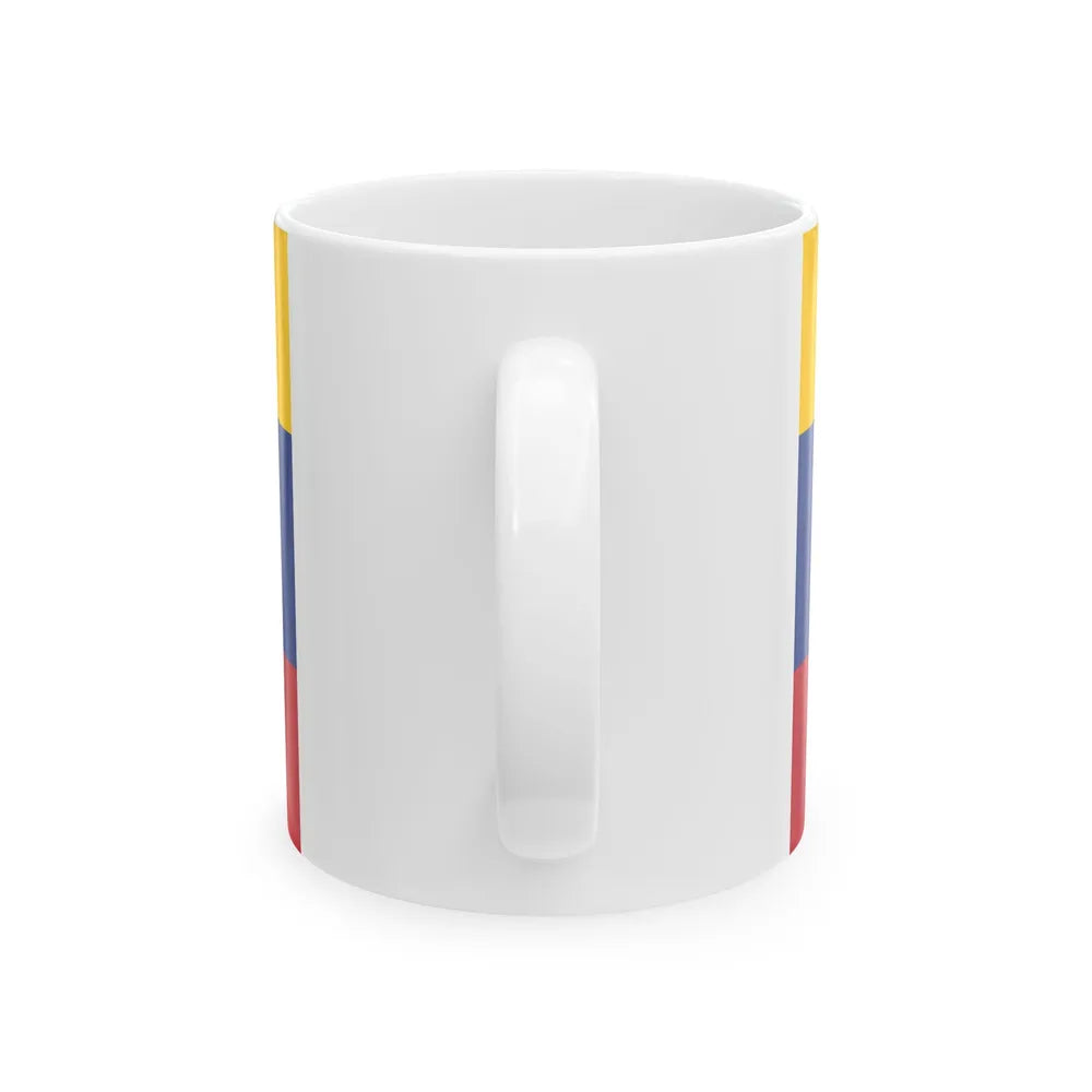 Flag of the Gran Colombia 1821-1830 version 2 recolor (Colombia) White Coffee Mug - Go Mug Yourself