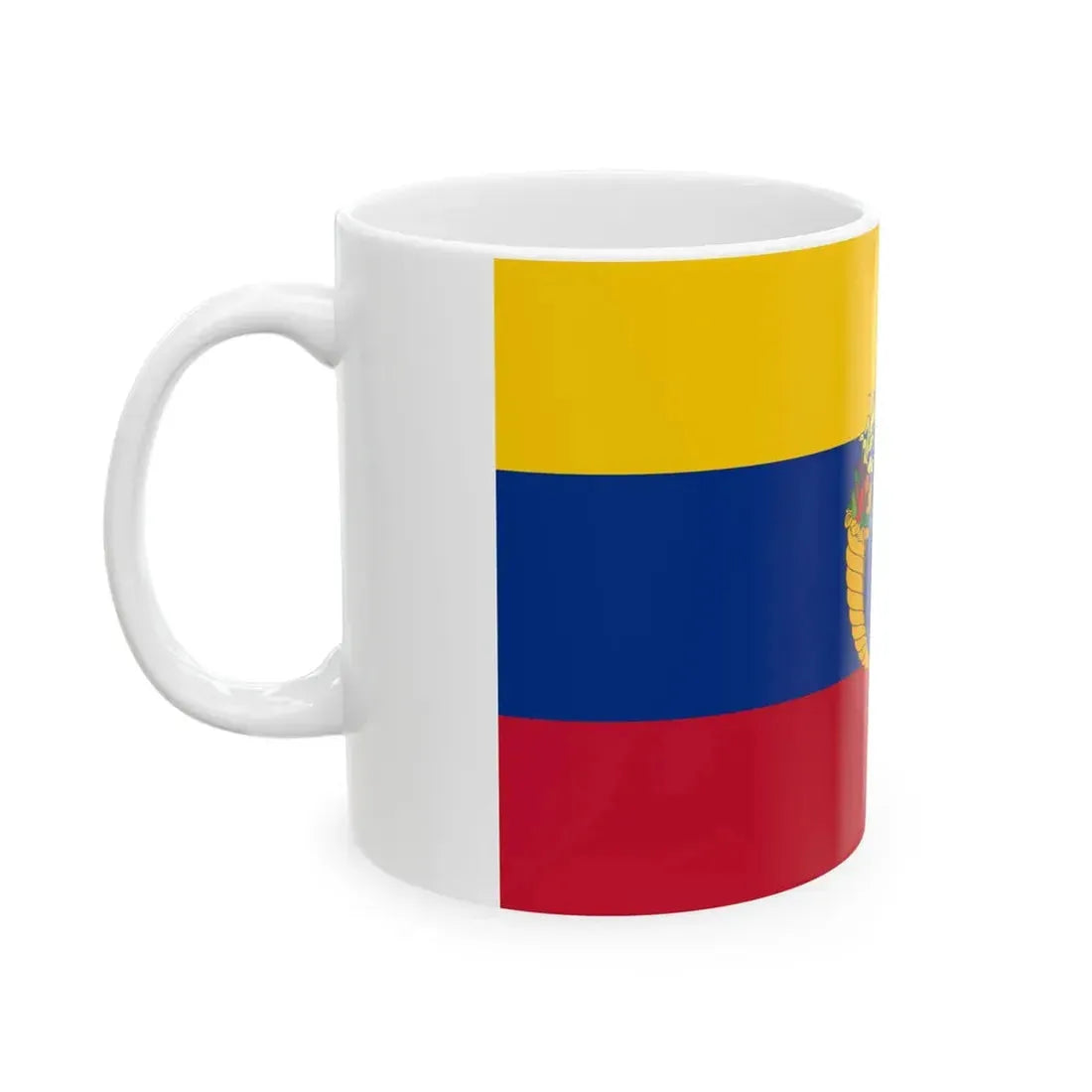 Flag of the Gran Colombia 1821-1830 version 2 recolor (Colombia) White Coffee Mug - Go Mug Yourself