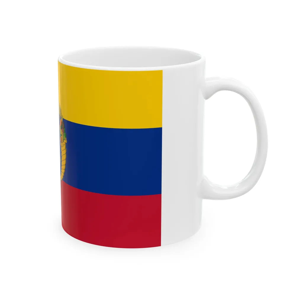 Flag of the Gran Colombia 1821-1830 version 2 recolor (Colombia) White Coffee Mug - Go Mug Yourself